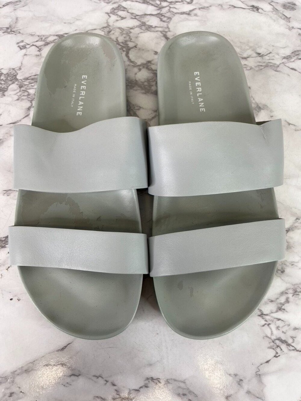 Everlane Women's Double Strap Azure Blue Sandal Sz 11